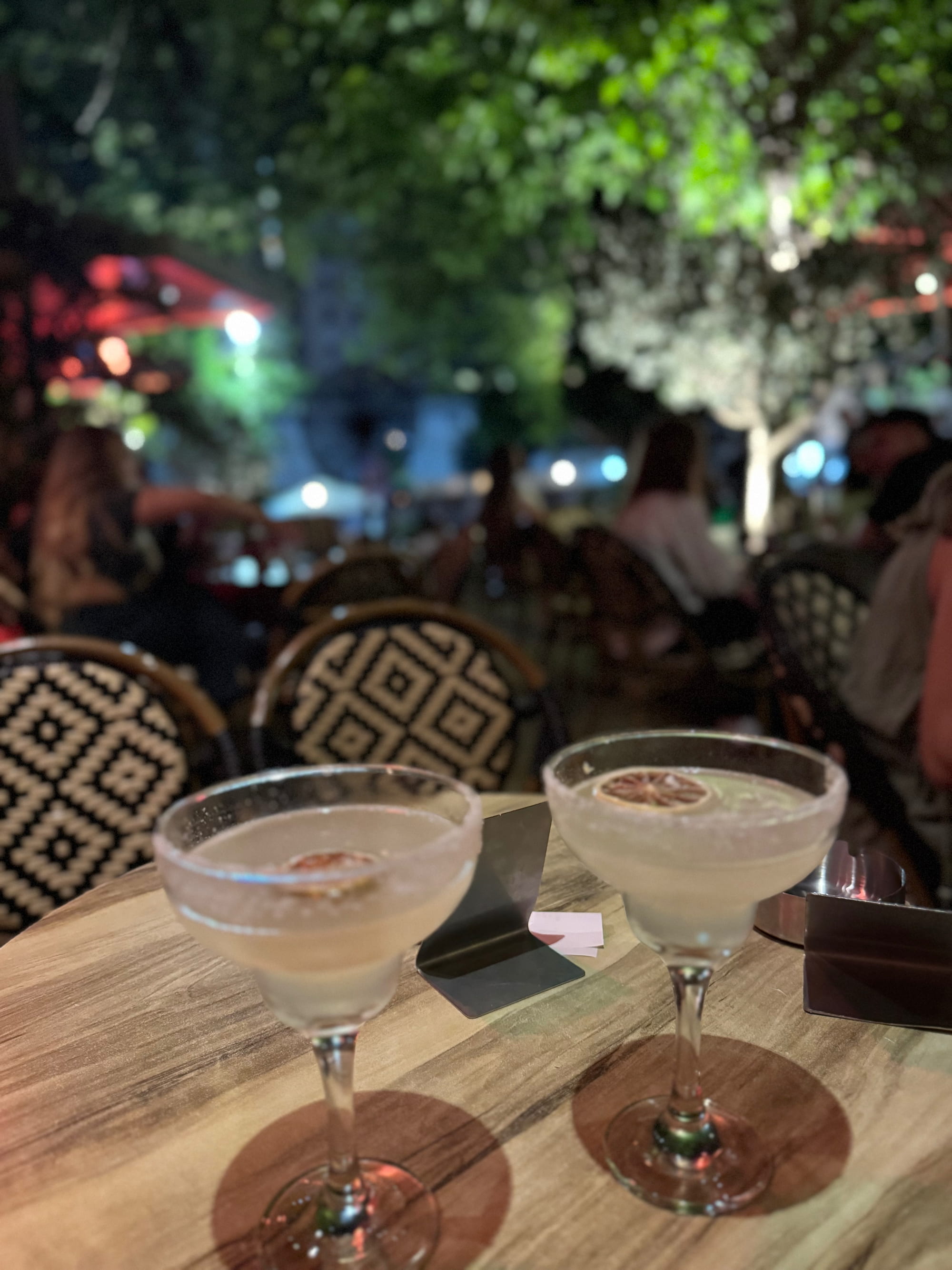 Cocktails on a terrace in Tirana