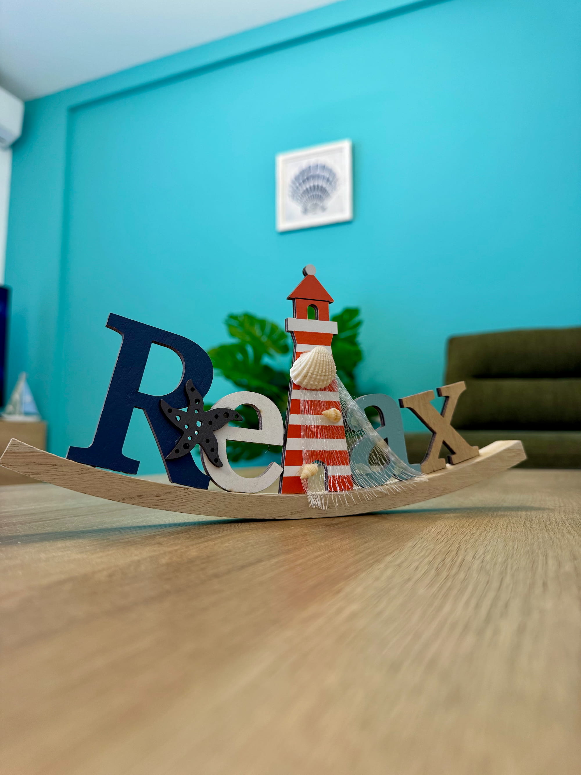 Decorative relax sign inside Swiss Sweet Apartment