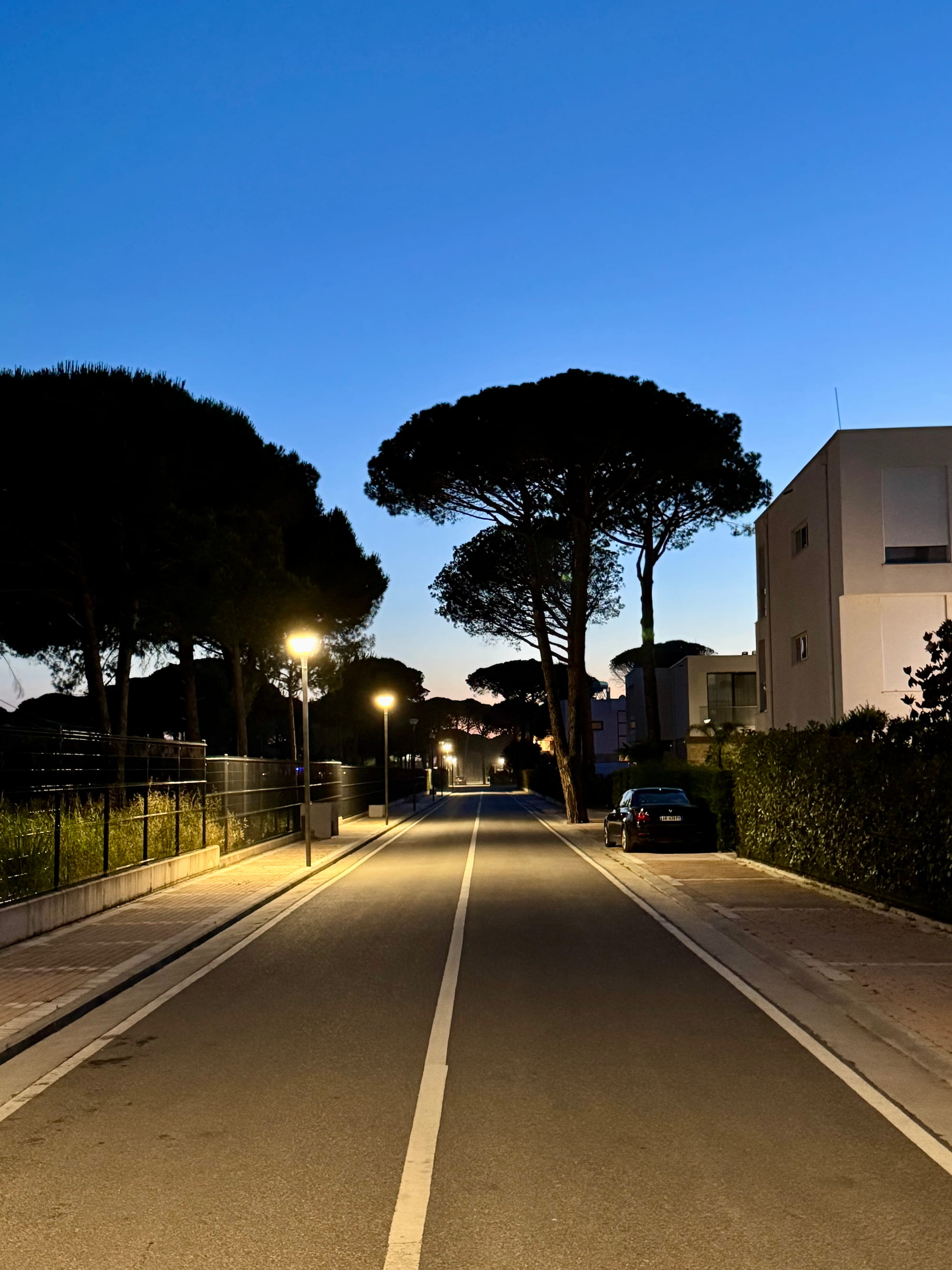 San Pietro residence in the evening
