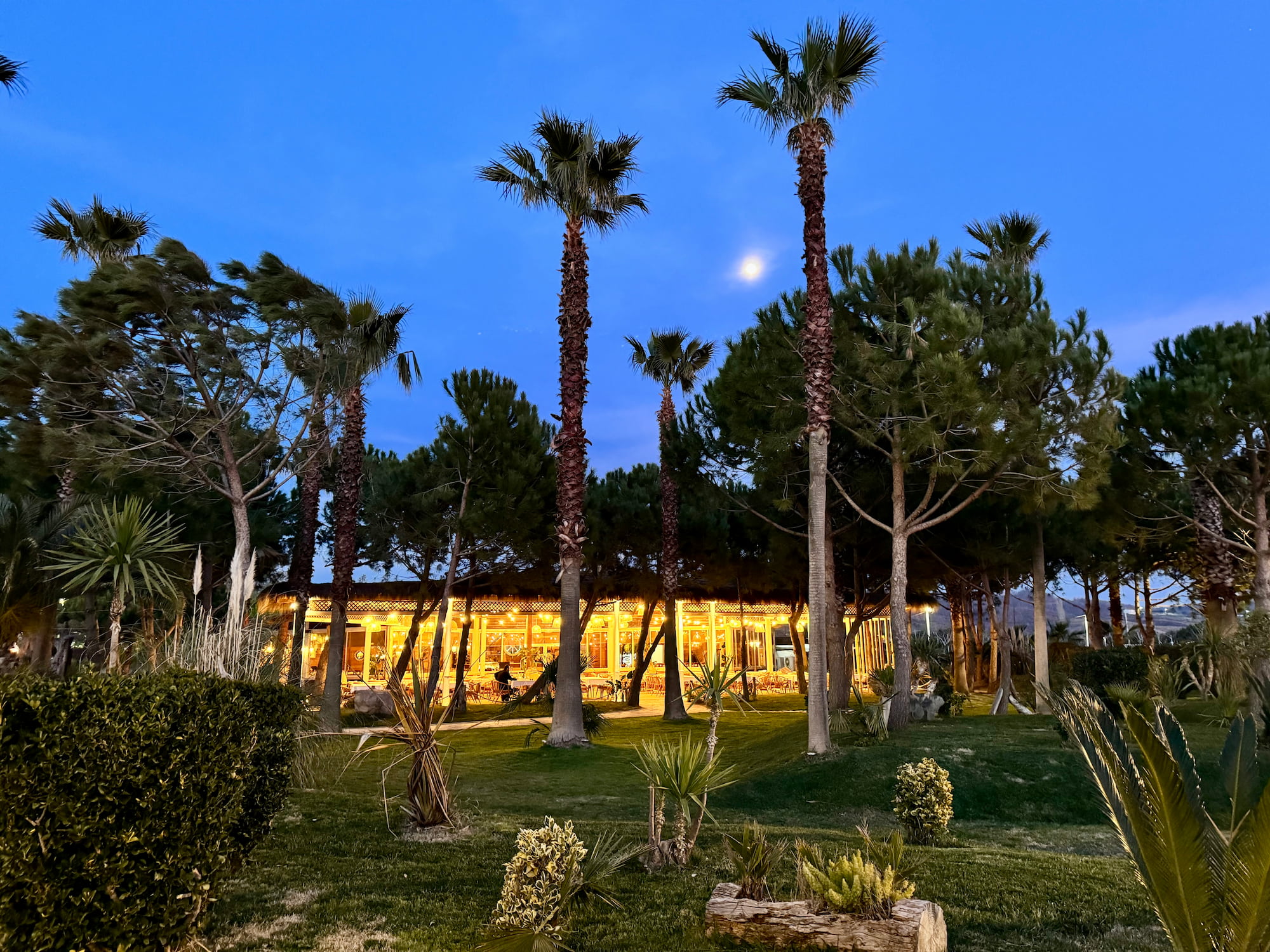 Restaurant at night