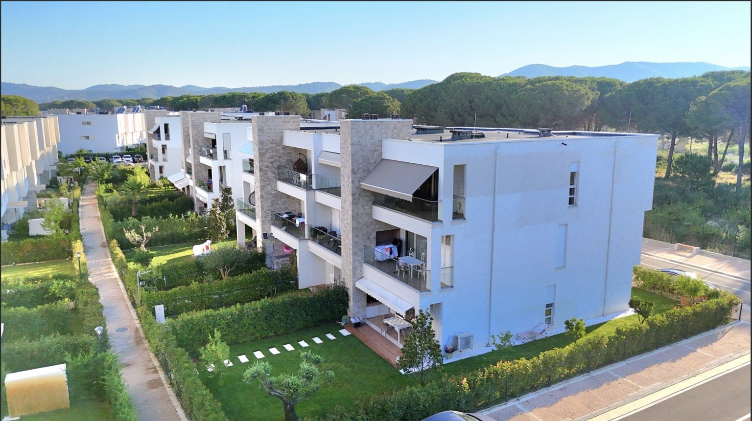 San Pietro Resort building, wide view